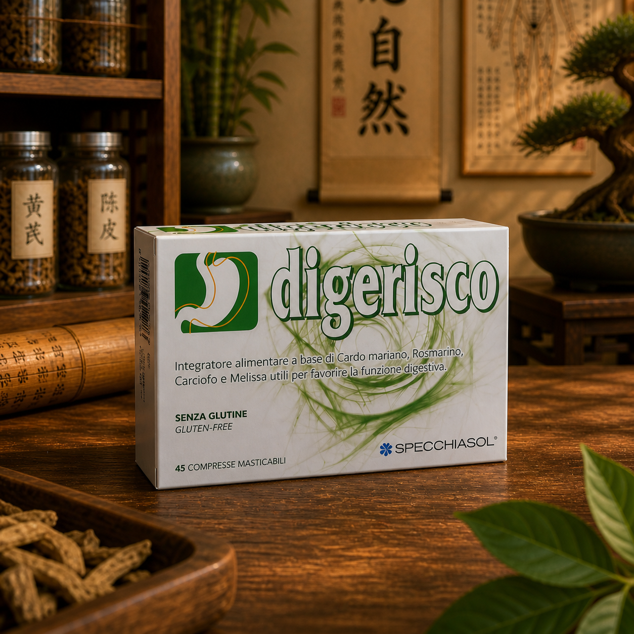 Digerisco Specchiasol — Integratore Digestivo 45 Compresse Masticabili